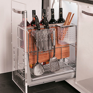 KỆ GIA VỊ DAO THỚT INOX NAN GARIS BC02.300