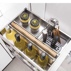 KỆ GIA VỊ DAO THỚT INOX HỘP GARIS BC01.350
