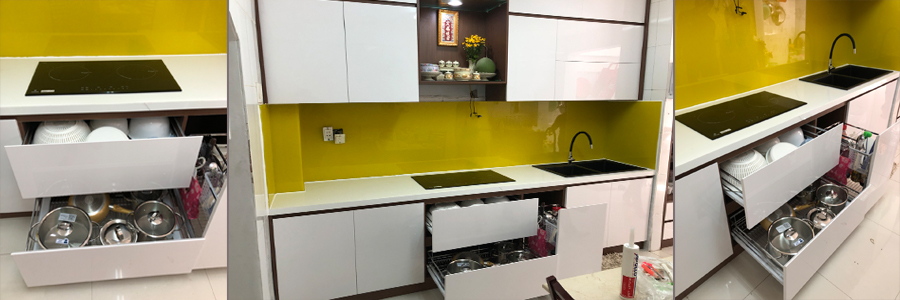 LẮP ĐẶT TỦ BẾP - PHỤ KIỆN TỦ BẾP CÔ HOA